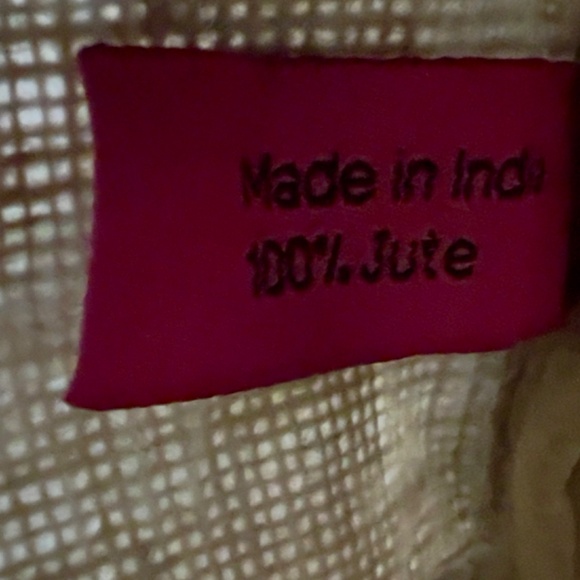 buckhead betties Jute Zipper Bag Khaki Summer Beach - Picture 7 of 10